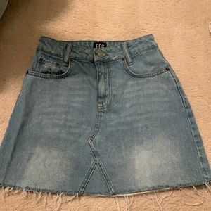 Light jean skirt from urban outfitters
